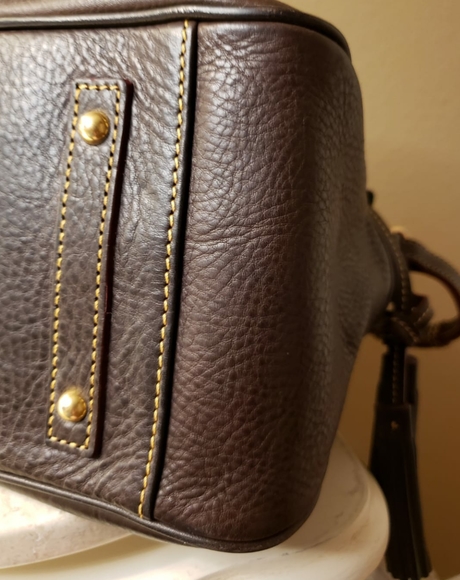 ❤ Dooney  Florentine Double Pocket Satchel Tmoro - Picture 6 of 15